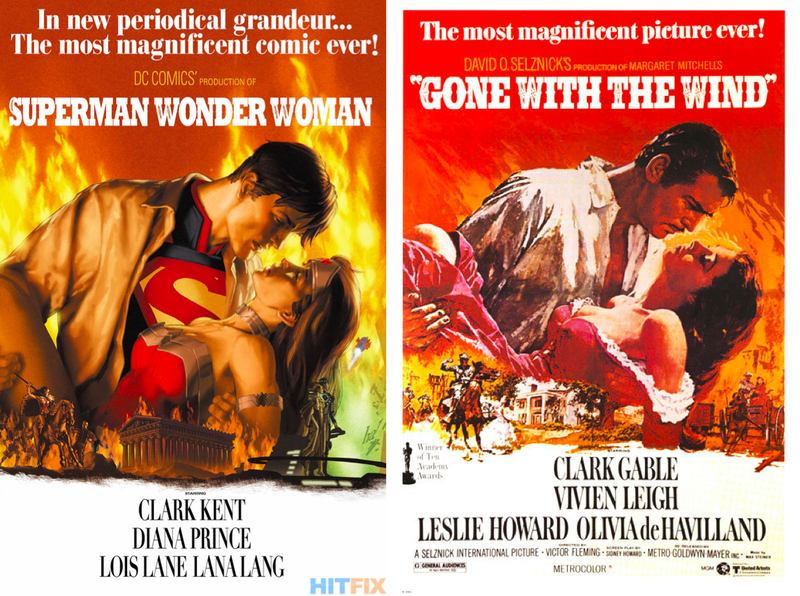Illustration for article titled Your Favorite DC Superheroes, Drawn Into Famous Movie Posters
